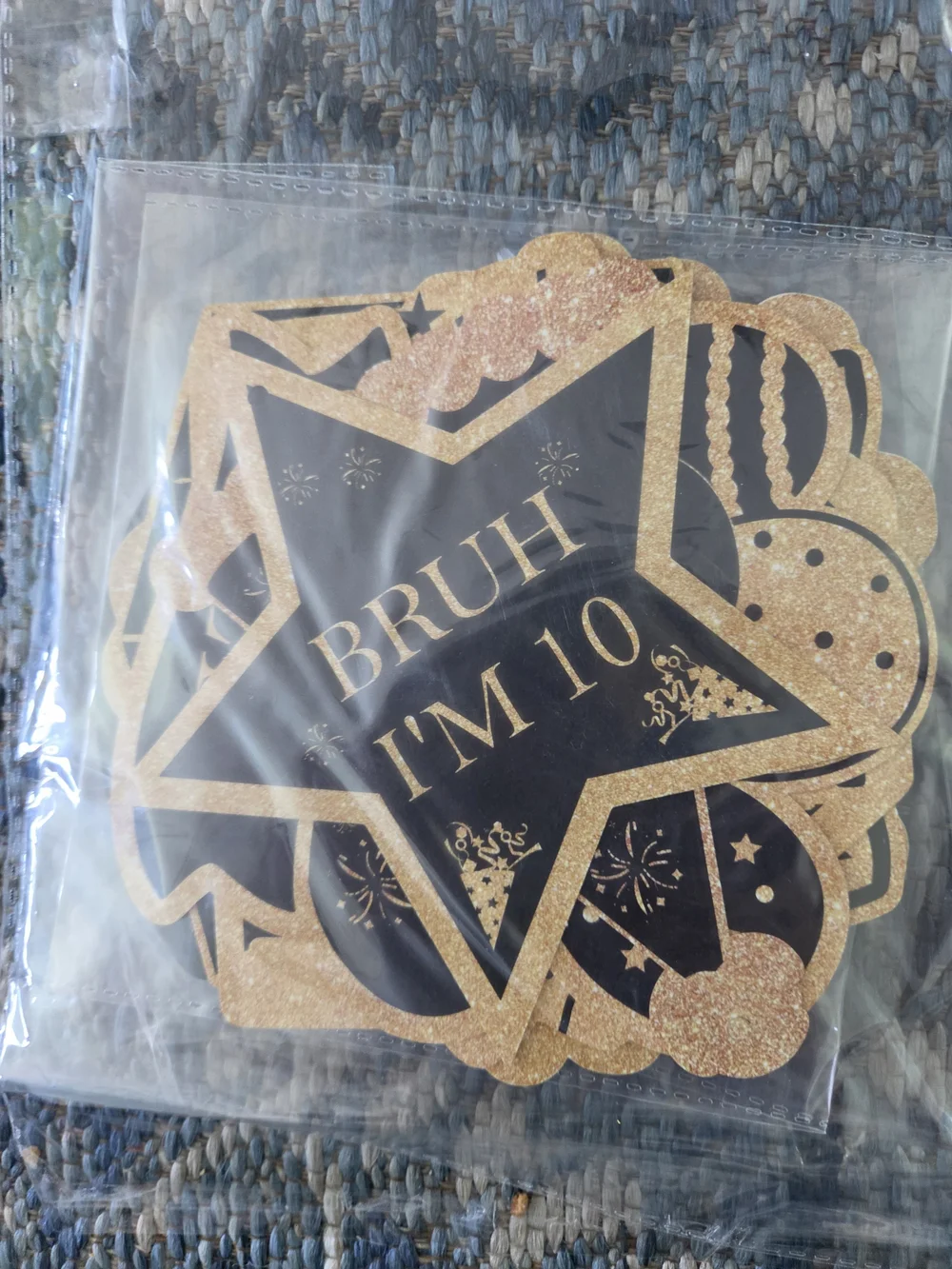 Gold and Black Birthday Party Confetti and Decorations - Kids Accessories